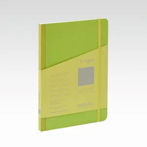 Cuaderno Fabriano Ecoqua Plus Fabric Lima Dots A5 90 G