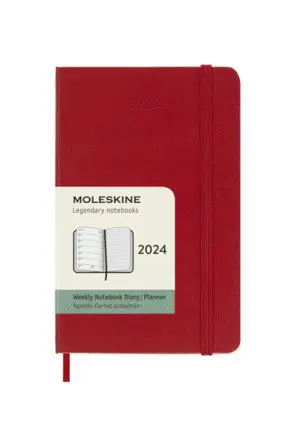 2024 Semanal P Rojo Tapa Dura