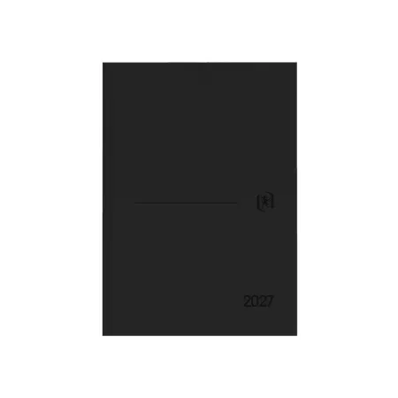 Agenda Anual 2027 Minimal 15X21 Semana Vista Vertical Negra Oxford