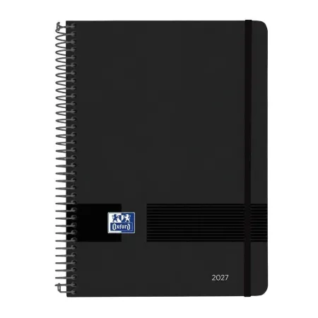 Agenda Anual 2027 Live&Go 15X21 Semana Vista Vertical Negro Oxford