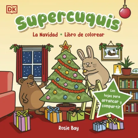 Supercuquis la Navidad: Libro de Colorea