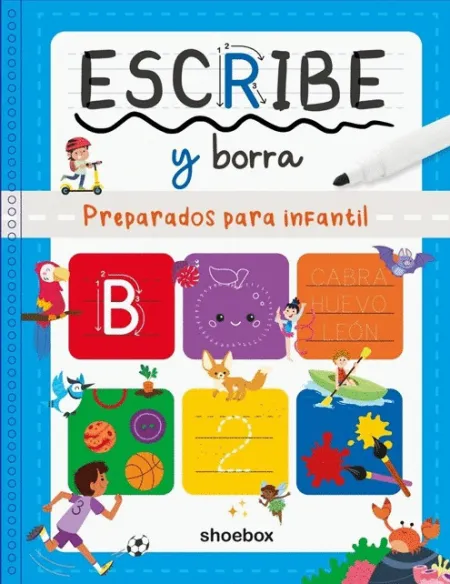 Escribe y Borra - Preparados para Infantil (Pizarra+Rotulador)
