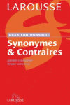 GRAND DICTIONNAIRE SYNONYMES ET CONTRAIRES
