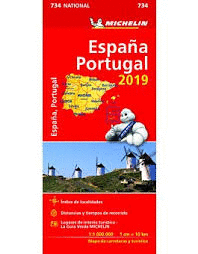 MAPA 734 ESPAÑA Y PORTUGAL 2019