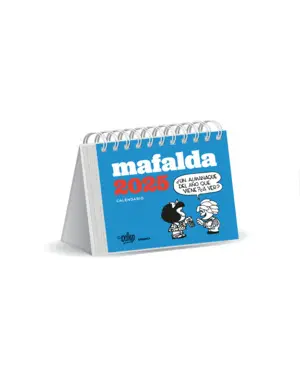 Calendario 2025 Mafalda. Escritorio Turquesa