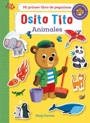 Osito Tito. Mi Primer Libro de Pegatinas. Animales