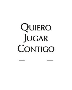 Quiero Jugar Contigo