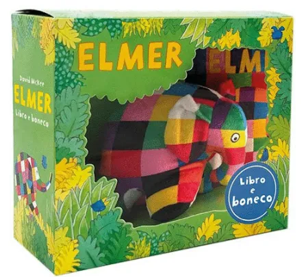 Elmer. Libro e Boneco