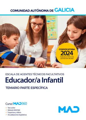 EDUCADOR/A INFANTIL DE LA ESCALA DE AGENTES TÉCNICOS FACULTATIVOS DE LA COMUNIDA