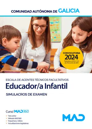 EDUCADOR/A INFANTIL DE LA ESCALA DE AGENTES TÉCNICOS FACULTATIVOS DE LA COMUNIDA