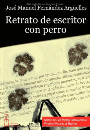 RETRATO DE ESCRITOR CON PERRO