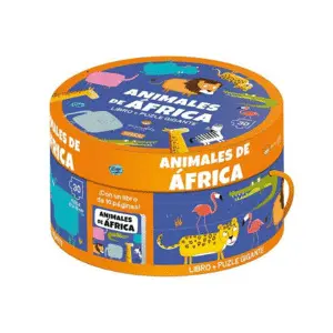 Los Animales de Africa. Cajas Redondas. Con Puzzle Edic. Ilustrado (Español)