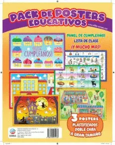 Packs de Posters Educativos Panel de Cumpleaños