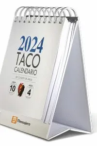 Taco Calendario con Peana 2024 - Corazon de Jesus