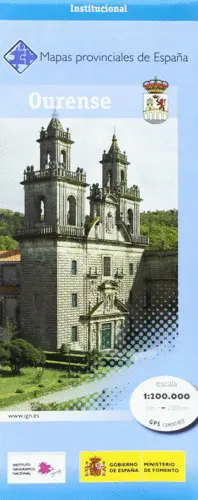 Mapa Provincial de Ourense, 1-200000 (1Cm=2,000 M)