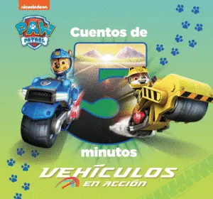 Cuentos de 5 Minutos de Paw Patrol Patrulla Canina - Vehiculos