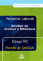 AUXILIARES DE ARCHIVO Y BIBLIOTECAS GRUPO IV DE LA XUNTA DE GALICIA TEST Y SUPUE