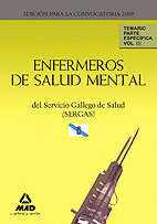 ENFERMEROS DE SALUD MENTAL DEL SERVICIO GALLEGO DE SALUD (SERGAS). TEMARIO PARTE