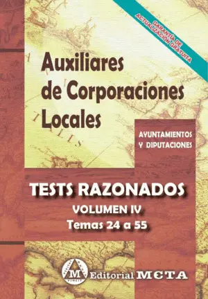 TEST RAZONADOS. AUXILIARES DE CORPORACIONES LOCALES