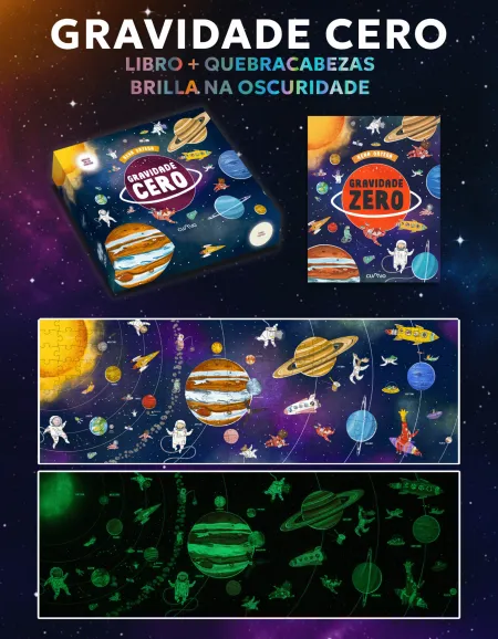 Gravidade Cero - Caixa con Libro + Quebracabezas