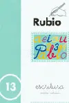 Escritura Inclinada Rubio, N. 13