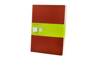 Red Plain Cahier Journals Xl Rojo Liso Blanda