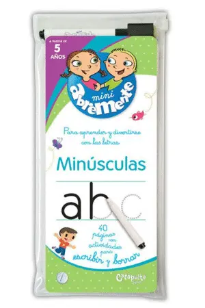 Minúsculas Abremente para Escribir y Borrar -