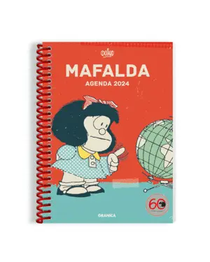 Agenda 2024 Mafalda Anillada Columnas Roja