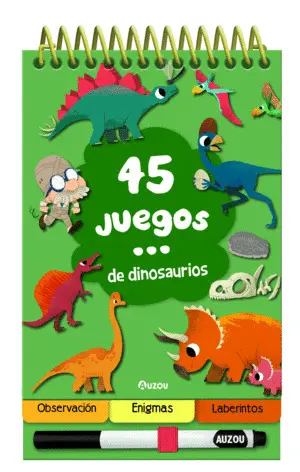 45 Juegos con Dinosaurios. Auzou
