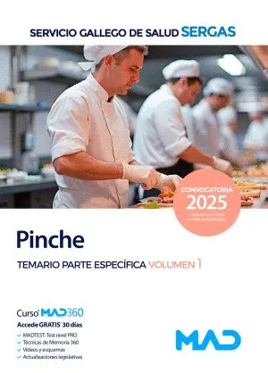 Pinche del Sergas. Temario Parte Específica Volumen 1