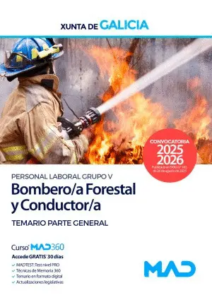 Bombero/A Forestal y Conductor/A (Categorías 14 y 14A - Grupo V Personal Laboral)