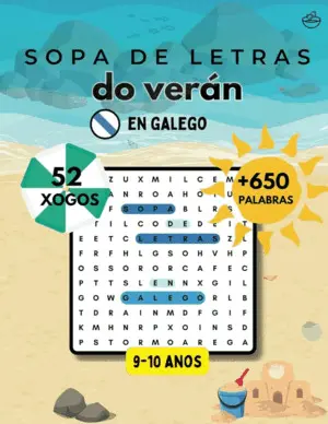 Sopa de Letras Do Verán en Galego: +9 Anos