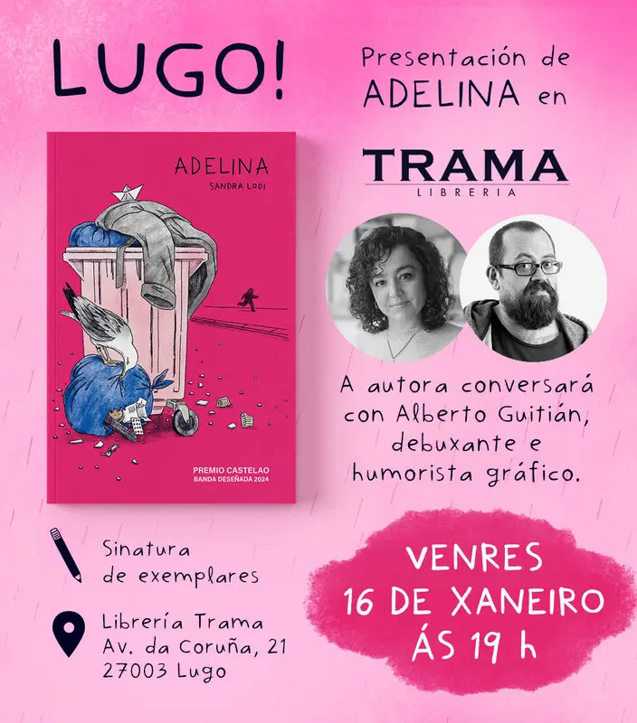 Presentación de Adelina, premio Castelao de banda deseñada 2024